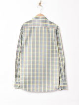 チェック柄 長袖 チロルシャツ