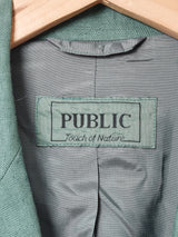 リネン ダブルテーラードジャケット