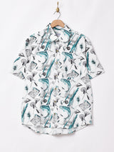 TEMPTATIONフィッシング 総柄 半袖シャツ