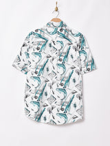 TEMPTATIONフィッシング 総柄 半袖シャツ