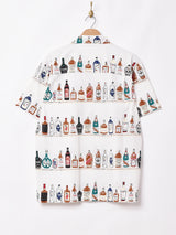 Backersリキュール 総柄 オープンカラー 半袖シャツ