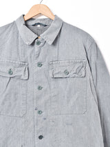 スイス軍 グリーンデニム ワークジャケット