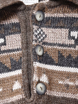 イタリア製 襟付き総柄ニット