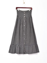 小花柄 スナップボタンスカート