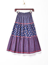 花柄ティアードスカート