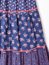 花柄ティアードスカート