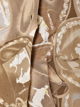 コーヒーカップ柄 長袖シャツ