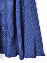ドット柄 フロントオープンスカート