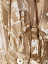 コーヒーカップ柄 長袖シャツ