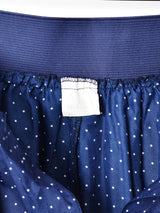 ドット柄 フロントオープンスカート