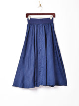 ドット柄 フロントオープンスカート