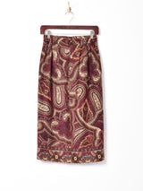 アメリカ製 ペイズリー柄スカート