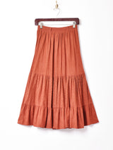 ピーチスキン ティアードスカート