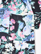 花柄 半袖 オープンカラーシャツ