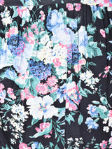 花柄 半袖 オープンカラーシャツ