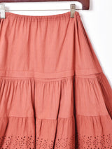 後染め カットワークスカート