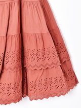 後染め カットワークスカート