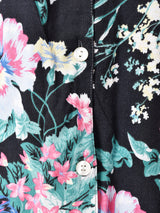 花柄 半袖 オープンカラーシャツ