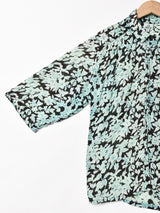 花柄 5分袖 シアーシャツ