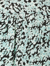 花柄 5分袖 シアーシャツ