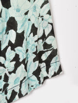 花柄 5分袖 シアーシャツ