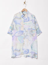 ペールトーン 総柄 半袖シャツ