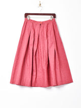 織り柄 フレアスカート