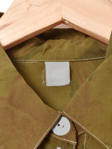 後染め 花柄 半袖シャツ