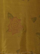 後染め 花柄 半袖シャツ