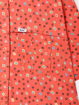 総柄 半袖シャツ