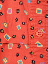 総柄 半袖シャツ