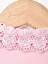 カットワーク 刺繍 長袖ブラウス