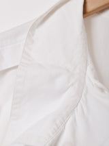 スタンドカラー 刺繍 ダブルボタン 長袖シャツ