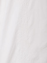 イタリア製 刺繍 長袖 オープンカラーシャツ