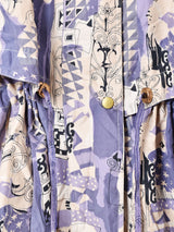 総柄シルクジャケット