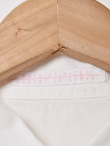 イタリア製 刺繍 長袖 オープンカラーシャツ