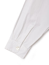 イタリア製 刺繍 長袖 オープンカラーシャツ