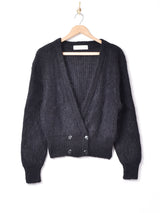 イギリス製 ショート丈 モヘアカーディガン