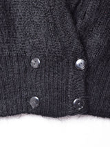 イギリス製 ショート丈 モヘアカーディガン