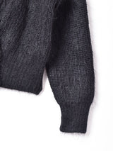 イギリス製 ショート丈 モヘアカーディガン