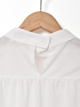 スタンドカラー チュール 長袖ブラウス