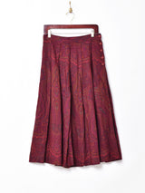 ペイズリー柄 フレアスカート