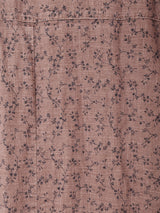 小花柄 リネン スリーブレスワンピース