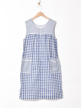 チェック スリーブレスワンピース