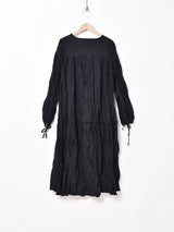 【2色展開】Meridianクリンクル 長袖ワンピース