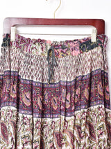 インド綿スカート ピンク系