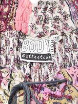 インド綿スカート ピンク系