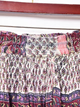 インド綿スカート ピンク系