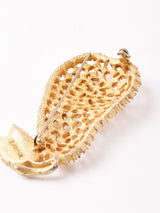 ラインストーン 洋ナシモチーフ ブローチ