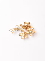 ラインストーン フラワーモチーフ ブローチ